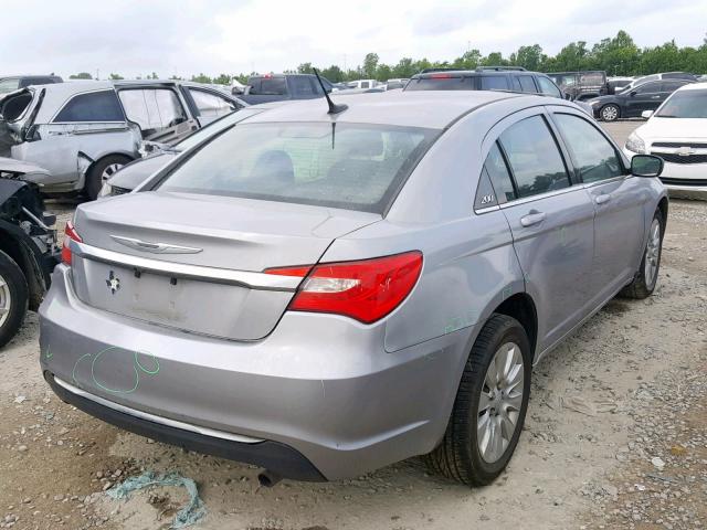 1C3CCBAB2EN211280 - 2014 CHRYSLER 200 LX GRAY photo 4