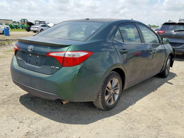 5YFBPRHE9EP080565 - 2014 TOYOTA COROLLA EC GREEN photo 4