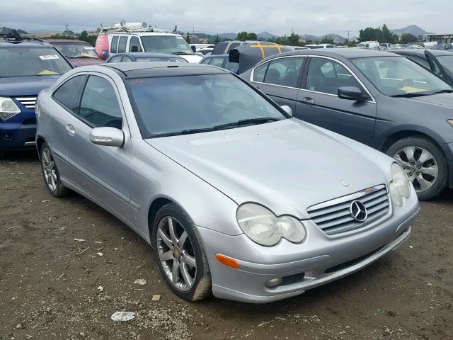 WDBRN40J14A612618 - 2004 MERCEDES-BENZ C 230K SPO SILVER photo 1