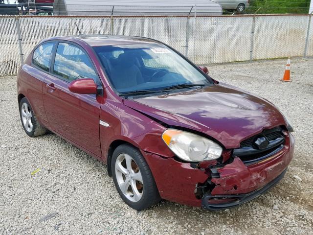 KMHCN36CX7U020224 - 2007 HYUNDAI ACCENT SE RED photo 1