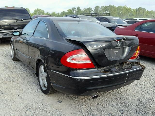 WDBTJ75J54F086654 - 2004 MERCEDES-BENZ CLK 500 BLACK photo 3