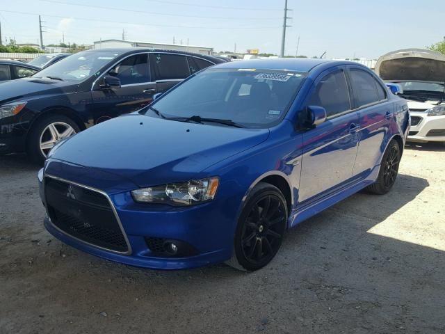 JA32U8FW4CU024305 - 2012 MITSUBISHI LANCER GT BLUE photo 2