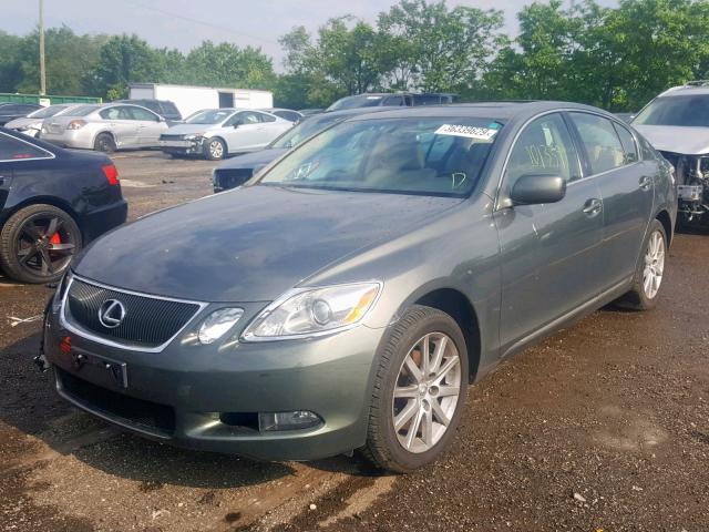 JTHCH96S860011466 - 2006 LEXUS GS 300 GREEN photo 2