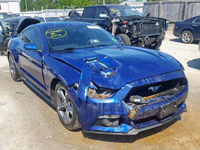 1FA6P8CF5G5260353 - 2016 FORD MUSTANG GT BLUE photo 1