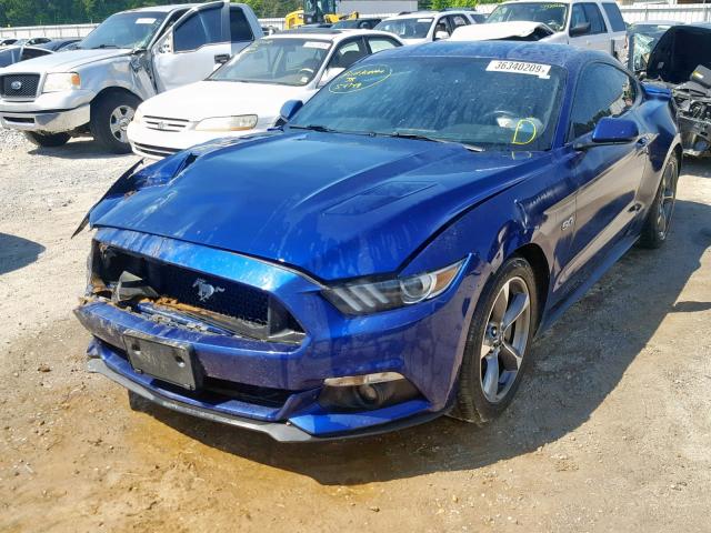 1FA6P8CF5G5260353 - 2016 FORD MUSTANG GT BLUE photo 2
