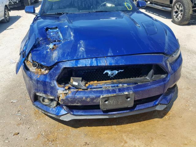 1FA6P8CF5G5260353 - 2016 FORD MUSTANG GT BLUE photo 7