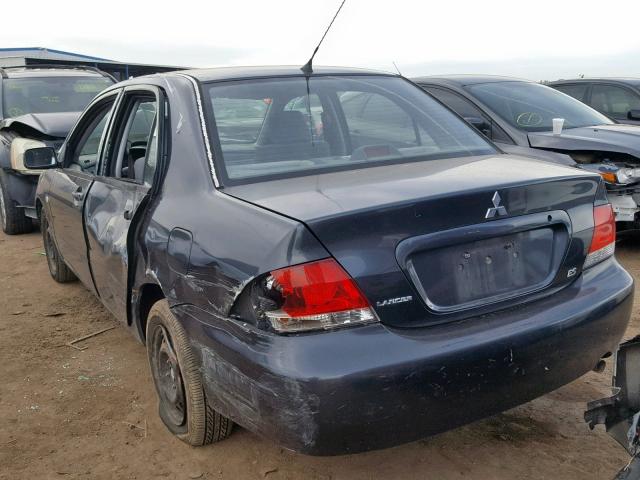 JA3AJ26E84U069399 - 2004 MITSUBISHI LANCER ES GRAY photo 3