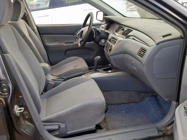 JA3AJ26E84U069399 - 2004 MITSUBISHI LANCER ES GRAY photo 5