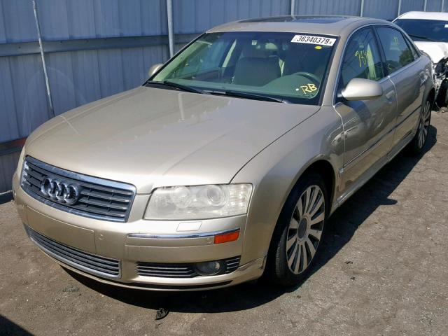 WAUML44E44N015404 - 2004 AUDI A8 L QUATT GOLD photo 2