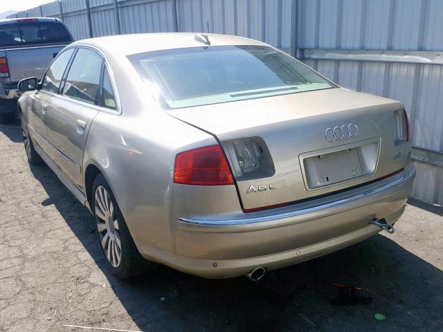 WAUML44E44N015404 - 2004 AUDI A8 L QUATT GOLD photo 3