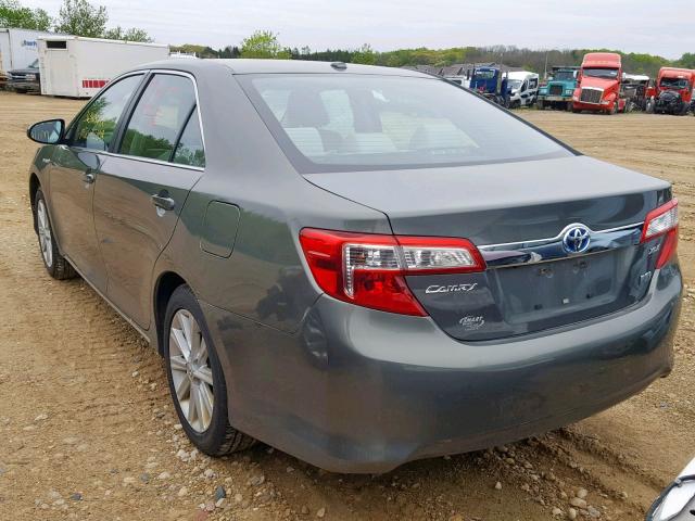 4T1BD1FK8DU067256 - 2013 TOYOTA CAMRY HYBR GREEN photo 3