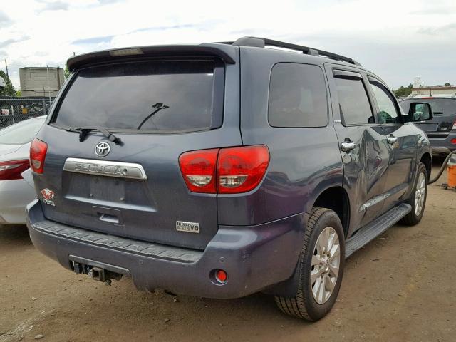 5TDBY67A78S020497 - 2008 TOYOTA SEQUOIA PL GRAY photo 4