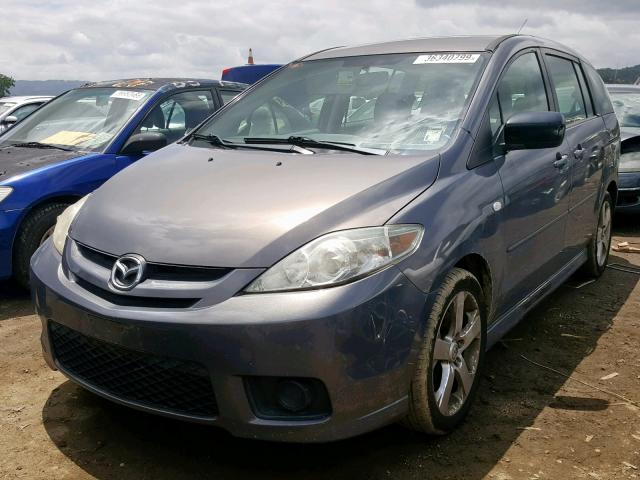 JM1CR29L070160806 - 2007 MAZDA 5 GRAY photo 2