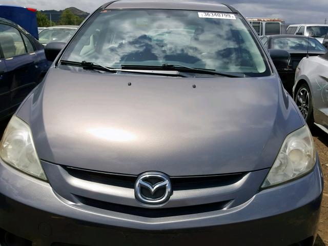 JM1CR29L070160806 - 2007 MAZDA 5 GRAY photo 9