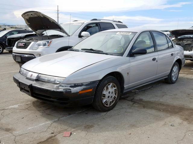 1G8ZH5281XZ373824 - 1999 SATURN SL1 SILVER photo 2