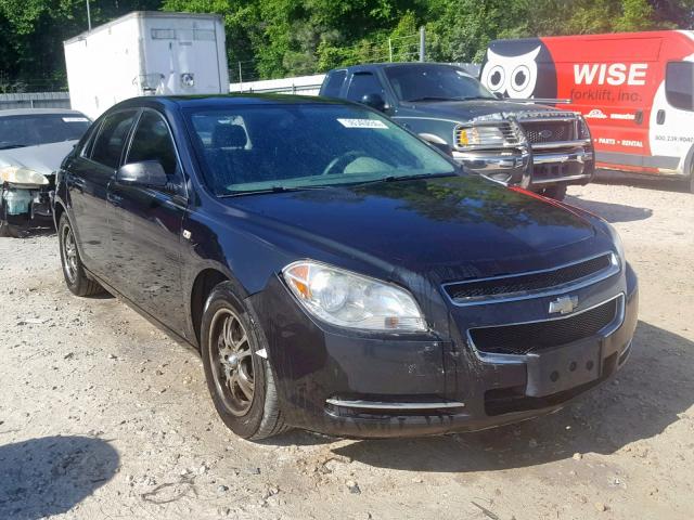 1G1ZG57B28F246024 - 2008 CHEVROLET MALIBU LS BLACK photo 1