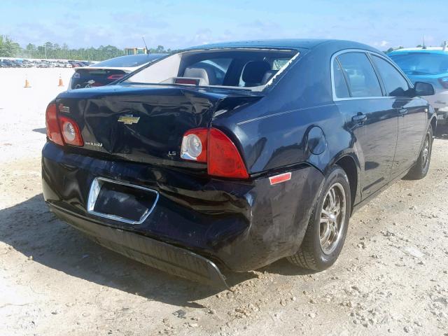 1G1ZG57B28F246024 - 2008 CHEVROLET MALIBU LS BLACK photo 4