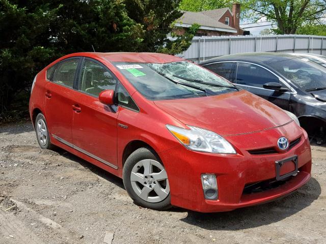 JTDKN3DU5B1445386 - 2011 TOYOTA PRIUS RED photo 1