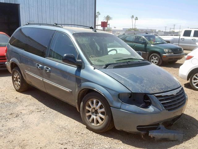 2C4GP54L15R417538 - 2005 CHRYSLER TOWN & COU BLUE photo 1