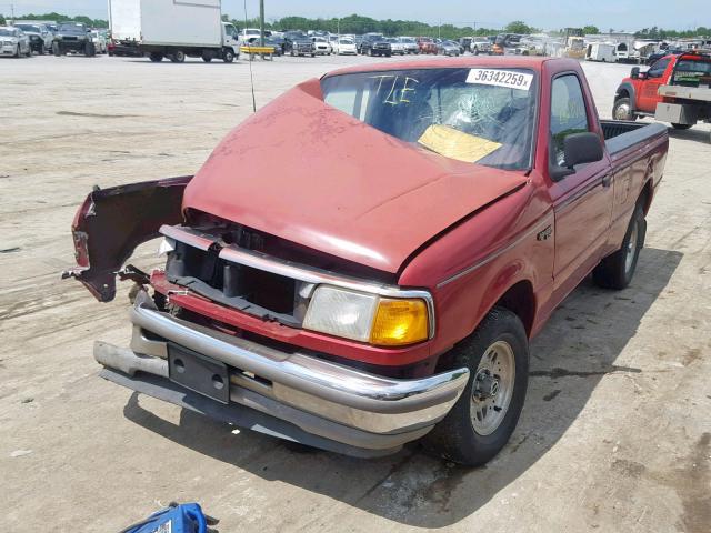 1FTCR10A7PUB99598 - 1993 FORD RANGER RED photo 2
