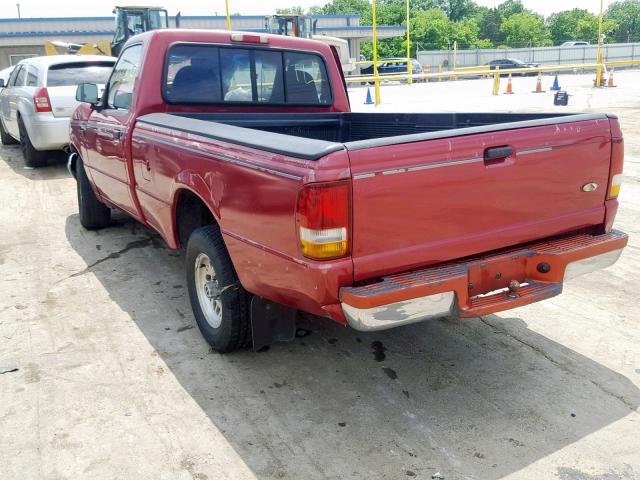 1FTCR10A7PUB99598 - 1993 FORD RANGER RED photo 3