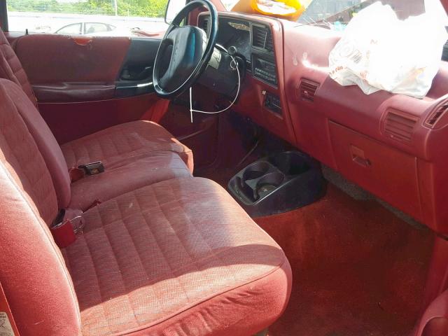 1FTCR10A7PUB99598 - 1993 FORD RANGER RED photo 5