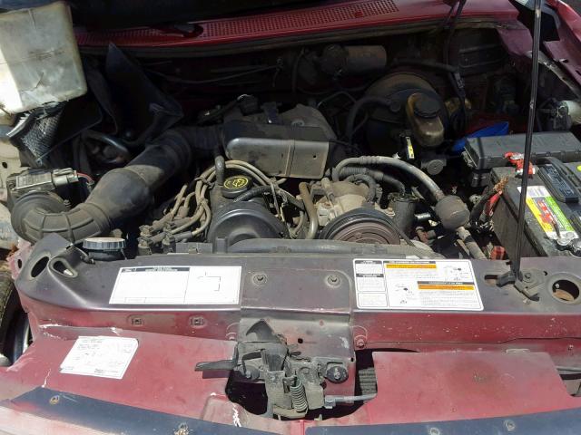 1FTCR10A7PUB99598 - 1993 FORD RANGER RED photo 7
