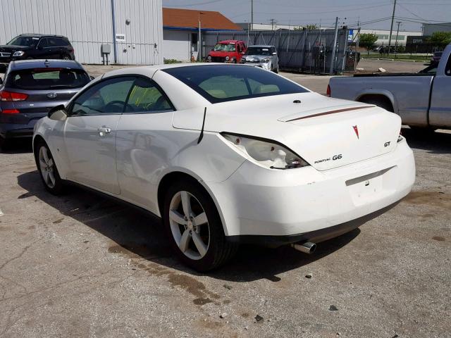 1G2ZH36N284123652 - 2008 PONTIAC G6 GT WHITE photo 3