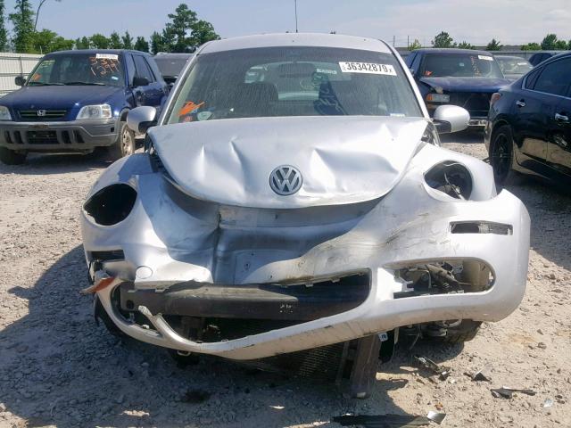 3VWPW31C58M507800 - 2008 VOLKSWAGEN NEW BEETLE ვერცხლისფერი ფოტო 9