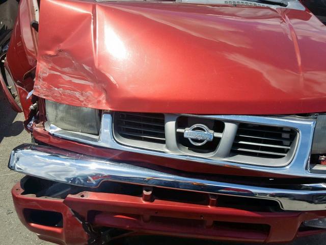 1N6ED27T0YC414635 - 2000 NISSAN FRONTIER C RED photo 7