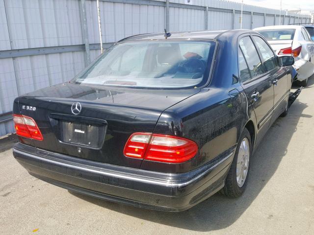 WDBJF65J91B364588 - 2001 MERCEDES-BENZ E 320 BLACK photo 4