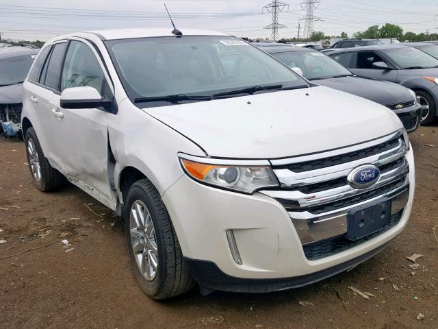 2FMDK3JCXDBA37675 - 2013 FORD EDGE SEL WHITE photo 1