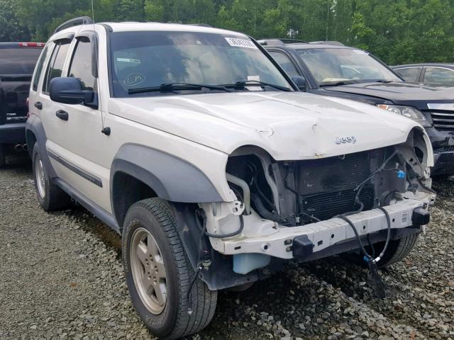 1J4GK48K26W286312 - 2006 JEEP LIBERTY SP WHITE photo 1