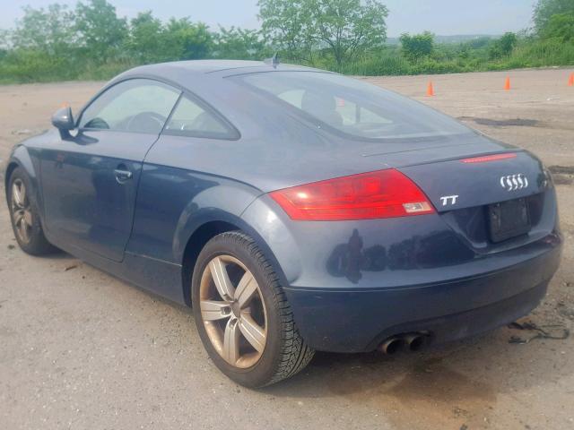 TRUAF38J191015735 - 2009 AUDI TT GRAY photo 3