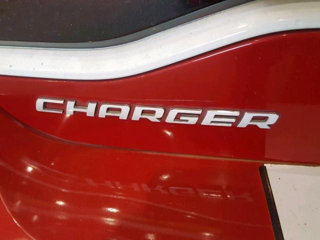 2C3CDXHG2CH244863 - 2012 DODGE CHARGER SX RED photo 9