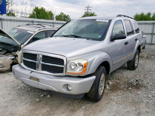 1D4HB48N34F226429 - 2004 DODGE DURANGO SL SILVER photo 2