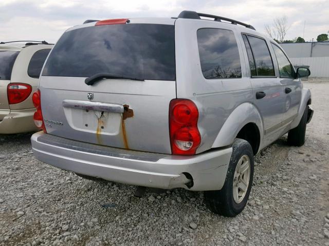 1D4HB48N34F226429 - 2004 DODGE DURANGO SL SILVER photo 4