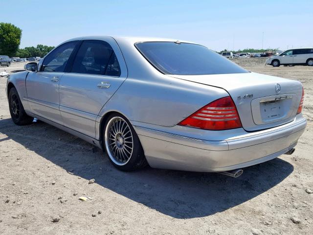 WDBNG70J33A329775 - 2003 MERCEDES-BENZ S 430 SILVER photo 3