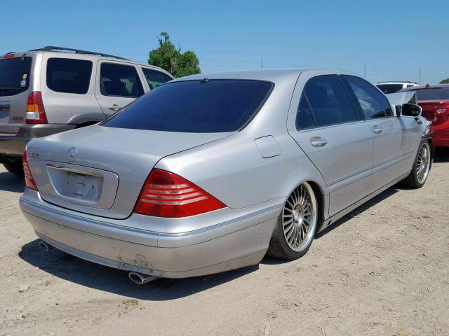 WDBNG70J33A329775 - 2003 MERCEDES-BENZ S 430 SILVER photo 4
