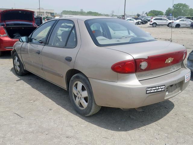 1G1JF52F647113085 - 2004 CHEVROLET CAVALIER L GOLD photo 3