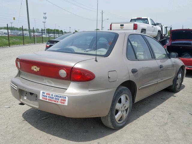 1G1JF52F647113085 - 2004 CHEVROLET CAVALIER L GOLD photo 4