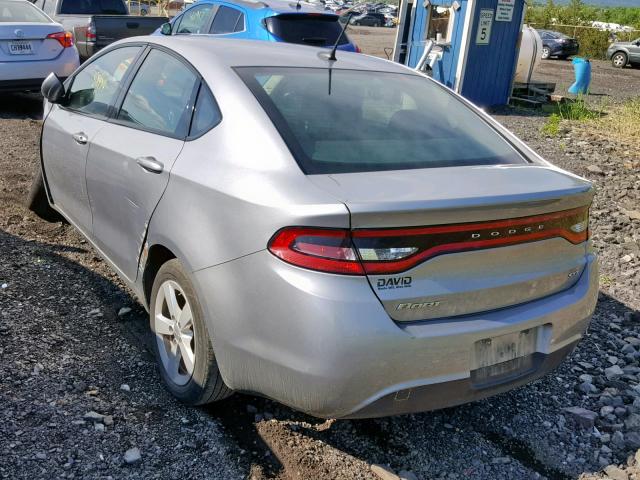 1C3CDFFA4GD796649 - 2016 DODGE DART SXT S SILVER photo 3