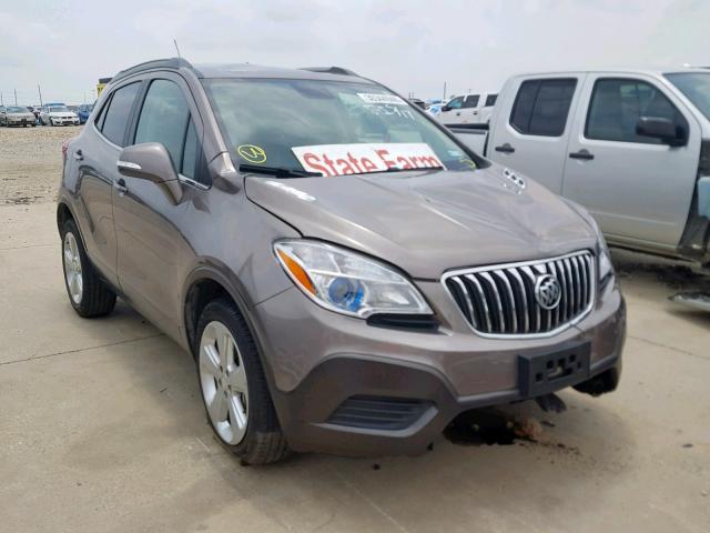 KL4CJASB4FB190939 - 2015 BUICK ENCORE GRAY photo 1