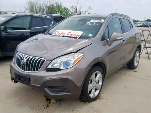 KL4CJASB4FB190939 - 2015 BUICK ENCORE GRAY photo 2