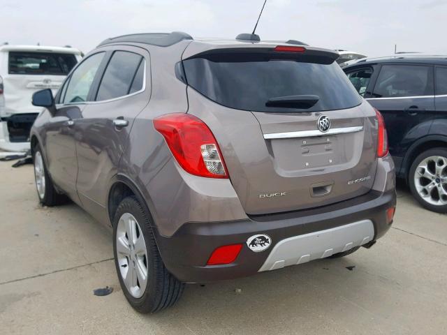 KL4CJASB4FB190939 - 2015 BUICK ENCORE GRAY photo 3