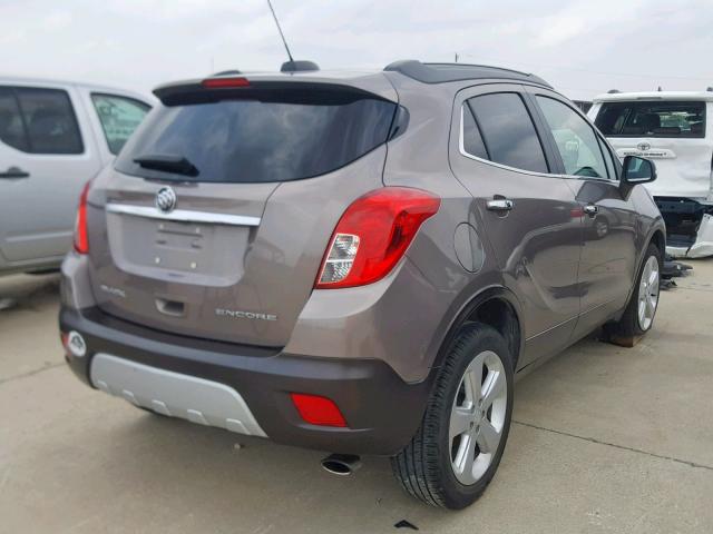 KL4CJASB4FB190939 - 2015 BUICK ENCORE GRAY photo 4