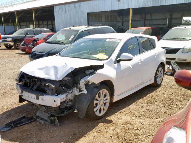 JM1BL1K55B1427041 - 2011 MAZDA 3 S WHITE photo 2