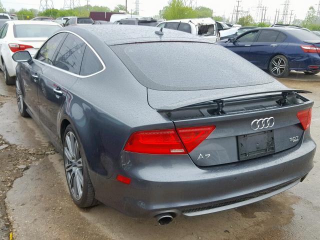 WAU2GAFC2CN036580 - 2012 AUDI A7 PRESTIG GRAY photo 3