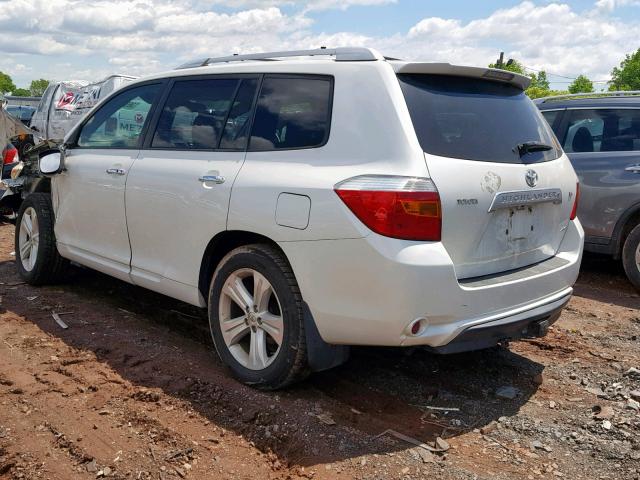 JTEES42A682031441 - 2008 TOYOTA HIGHLANDER WHITE photo 3