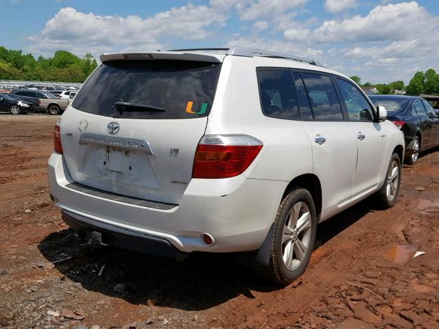 JTEES42A682031441 - 2008 TOYOTA HIGHLANDER WHITE photo 4